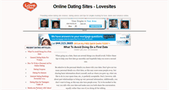 Desktop Screenshot of lovesites.com