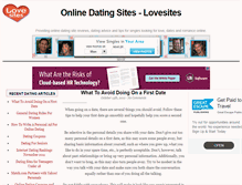 Tablet Screenshot of lovesites.com
