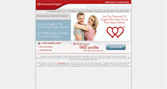 Desktop Screenshot of americansingles.lovesites.com