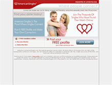 Tablet Screenshot of americansingles.lovesites.com